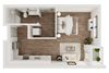 0 Bedroom, 1 Bathroom - 509 SF